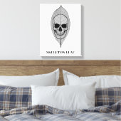 Skeleton Leaf Leinwanddruck (Insitu (Schlafzimmer))