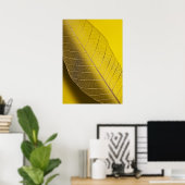 Skeleton Leaf Yellow Poster (Heimbüro)
