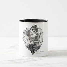 Skeleton Liebe Ehetanz Gotische Hochzeit Tasse