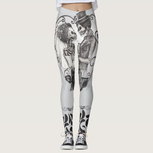 Skeleton Liebe Paare Ehetanz Leggings