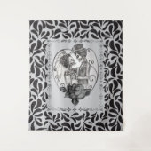 Skeleton Liebe Paare Ehetanz Wandteppich (Vorderseite)