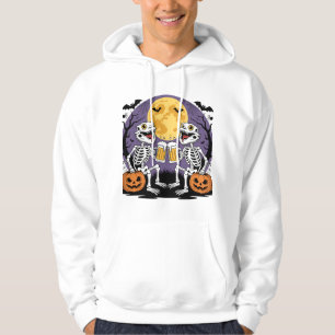 Skeleton Lizards Halloween Beer Cheers Hoodie