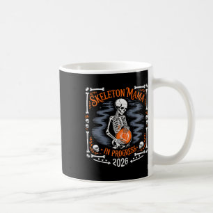 Skeleton Mama im Gange 2026 Schwangere Hal Kaffeetasse