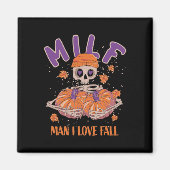 Skeleton Man I Liebe Fall Fun Skeleton Pumpkin Hal Magnet (Vorne)