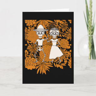 Skeleton Mann Tag tot dia de los muertos Karte