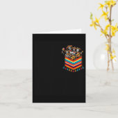 Skeleton Mariachi Band Serape Pocket Cinco De Mayo Karte (Gelbe Blume)