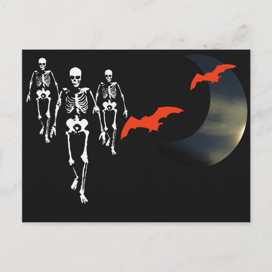 Skeleton März Postkarte (Vorderseite)