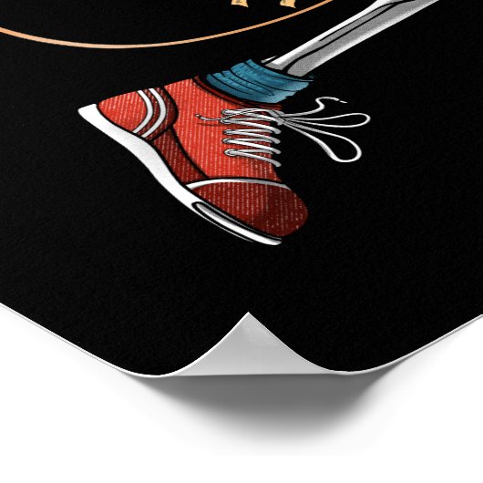 Skeleton Metal Gitarrist Poster (Ecke)