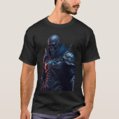 Skeleton Mittelalterliches RitterHalloween T-Shirt (Vorderseite)