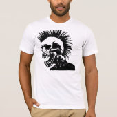 skeleton Mohikaner T-Shirt (Vorderseite)