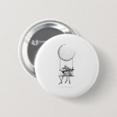 Skeleton Moon Band T-Shirts - Rock and Roll Konzer Button (Vorne & Hinten)