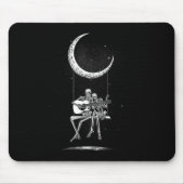 Skeleton Moon Band T-Shirts - Rock and Roll Konzer Mousepad (Vorne)