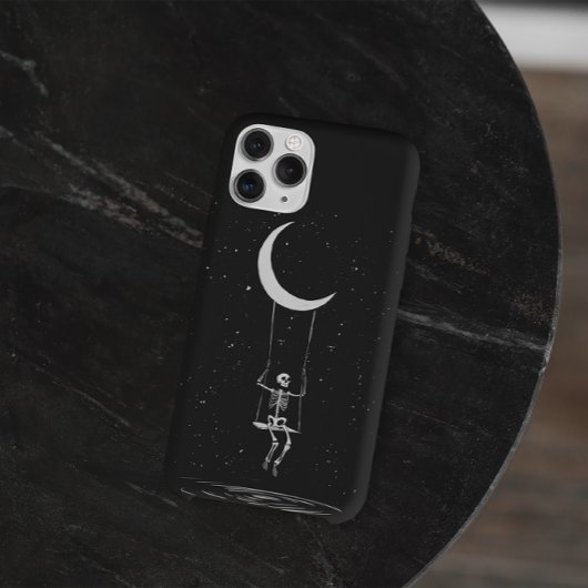 Skeleton Moon Spooky Halloween Case-Mate iPhone Hülle