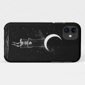 Skeleton Moon Spooky Halloween Case-Mate iPhone Hülle (Rückseite (Horizontal))