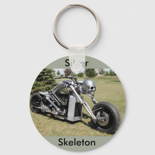 Skeleton motorcycle keychain schlüsselanhänger (Vorderseite)