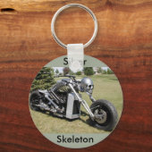 Skeleton motorcycle keychain schlüsselanhänger (Vorderseite)