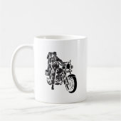 Skeleton Motorrad-Paare Kaffeetasse (Links)
