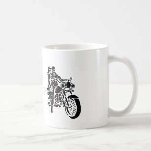 Skeleton Motorrad-Paare Kaffeetasse