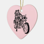 Skeleton Motorrad-Paare Keramik Ornament (Links)