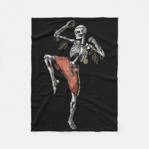 Skeleton Muay Thai Boxing Karate Kickboxing Martia Fleecedecke
