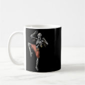 Skeleton Muay Thai Boxing Karate Kickboxing Martia Kaffeetasse (Links)