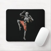 Skeleton Muay Thai Boxing Karate Kickboxing Martia Mousepad (Mit Mouse)