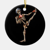 Skeleton Muay Thai Halloween Kickboxing MIXED MART Keramik Ornament (Vorne)