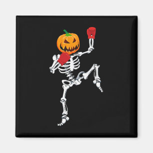 Skeleton Muay Thai Halloween Kürbis Kickboxen Mm Magnet
