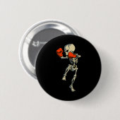 Skeleton Muay Thai Kick Boxing Mixed Martial Arts Button (Vorne & Hinten)
