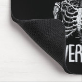 Skeleton Nie besser Halloween Skull Outfit Sarca Mousepad (Ecke)
