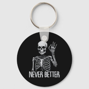 Skeleton Nie besser Halloween Skull Outfit Sarca Schlüsselanhänger