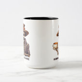 Skeleton Nightmare vor einer Kaffeetasse gruselig (Mittel)