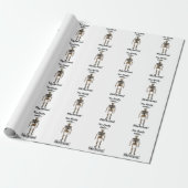 Skeleton No-Body Funny Geschenkpapier (Ungerollt)
