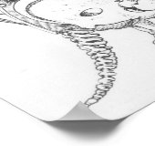 Skeleton of a Mylodon Poster (Ecke)