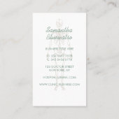 Skeleton orthopädische Ärztin Bildhauerin Cadet Bl Visitenkarte (Rückseite)