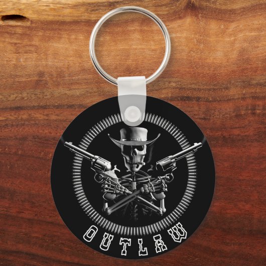 Skeleton Outlaw Key Rings Schlüsselanhänger (Vorderseite)