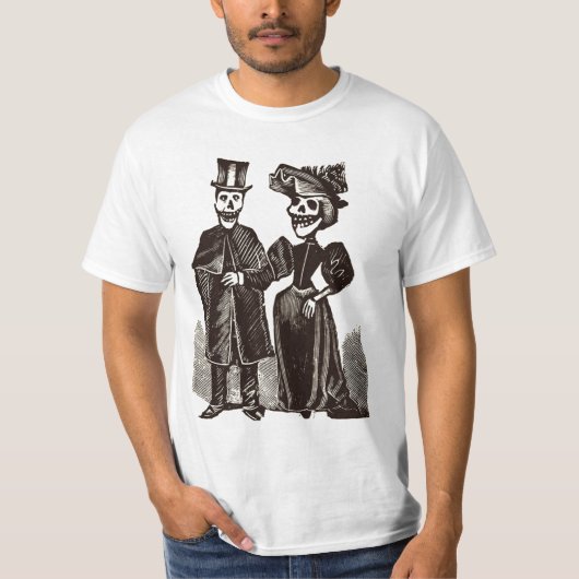 Skeleton Paare T-Shirt (Vorderseite)