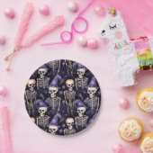 Skeleton Party Hat Halloween Pappteller (Party)