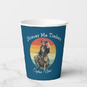 Skeleton Party Pirates Pappbecher (Rückseite)