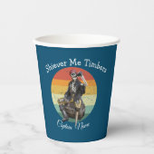 Skeleton Party Pirates Pappbecher (Vorderseite)