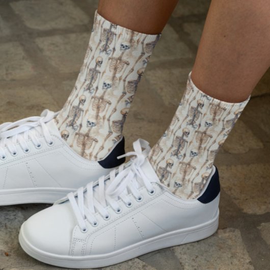 Skeleton Pattern Halloween Socken