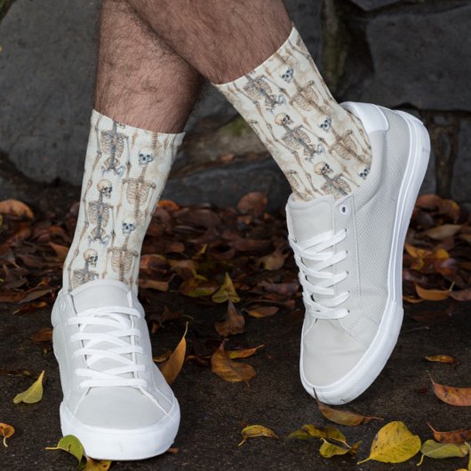 Skeleton Pattern Halloween Socken