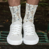 Skeleton Pattern Halloween Socken