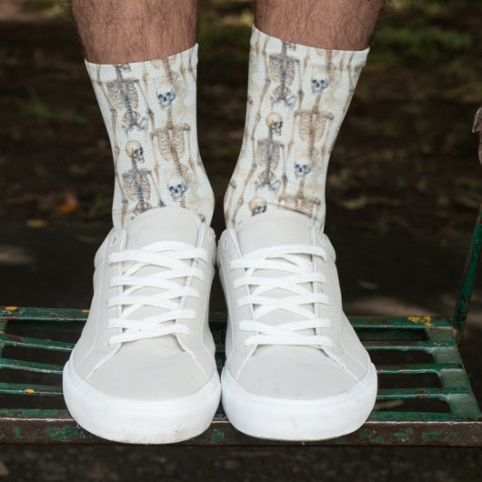 Skeleton Pattern Halloween Socken