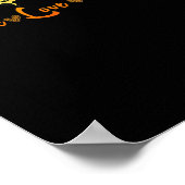 Skeleton Peace Leopard Liebe Beängstigend Pumpkin Poster (Ecke)