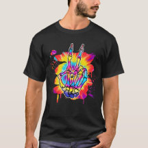 Skeleton Peace Tiedye