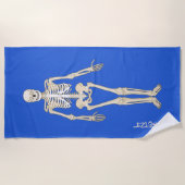 Skeleton Personalisiert Beach Handtuch (Vorderseite)