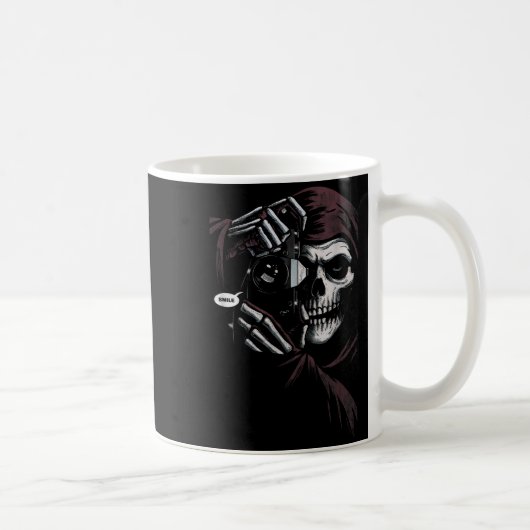 Skeleton Photographer Funny For Men Women Kaffeetasse (Rechts)