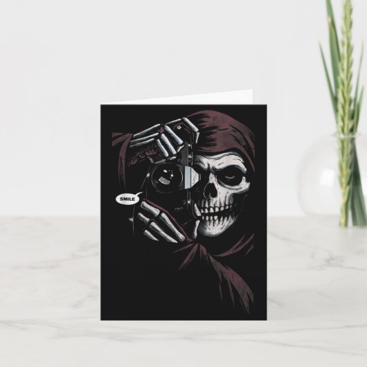 Skeleton Photographer Funny For Men Women  Karte (Vorderseite)