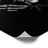 Skeleton Photographer Funny For Men Women  Poster (Ecke)